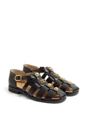 Valentino Garavani V Logo Signature Leather Sandals