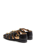 Valentino Garavani V Logo Signature Leather Sandals
