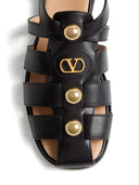 Valentino Garavani V Logo Signature Leather Sandals