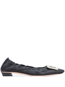 Roger Vivier Belle Vivier Leather Ballet Flats