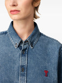 Ami Paris Denim Cotton Shirt