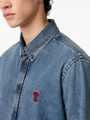 Ami Paris Denim Cotton Shirt