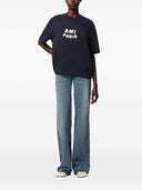 Ami Paris Logo Organic Cotton T Shirt