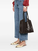 Tod's T Timeless Perforated Leather Small Tote