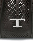 Tod's T Timeless Perforated Leather Small Tote