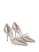 Jimmy Choo Aurelie Pompe in pelle scintillate