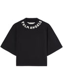 Palm Angels Logo Cropped T Shirt