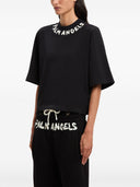 Palm Angels Logo Cropped T Shirt