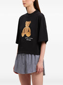 Palm Angels Bear In Mind Cropped T Shirt