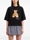 Palm Angels Bear In Mind Cropped T Shirt