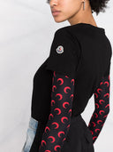 Maglietta di cotone logo moncler