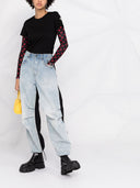 Maglietta di cotone logo moncler
