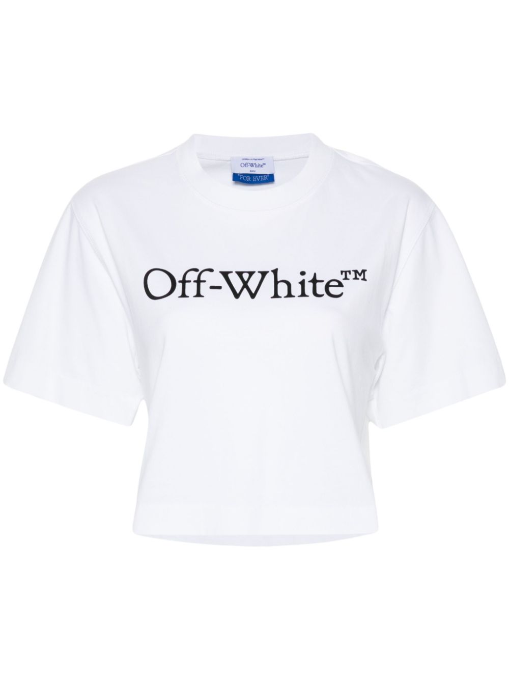 Off White Big Logo Bookish Croped T -shirt