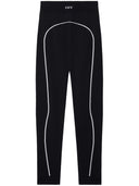 Off logo bianco leggings in nylon