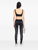 Off logo bianco leggings in nylon