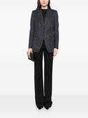 Giacca blazer a petto single in lana di lana di Tom Ford