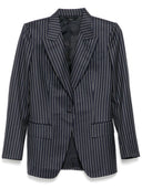 Giacca blazer a petto single in lana di lana di Tom Ford