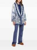 Alanui Jungle Toile De Jouy Wool Blend Cardigan