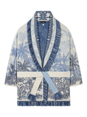 Alanui Jungle Toile De Jouy Wool Blend Cardigan