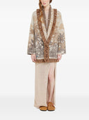 Alanui Jungle Toile De Jouy Wool Blend Cardigan