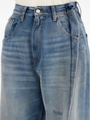 Mm6 Maison Margiela Wide Leg Denim Cotton Jeans