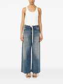 Mm6 Maison Margiela Wide Leg Denim Jeans