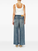 Mm6 Maison Margiela Wide Leg Denim Jeans