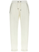 Brunello Cucinelli Cotton And Silk Blend Trousers