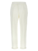 Brunello Cucinelli Cotton And Silk Blend Trousers