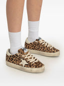 Sneaker in pelle d'oca d'oro