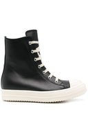 Rick Owens Leather High Top Sneakers