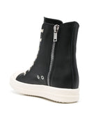 Rick Owens Leather High Top Sneakers