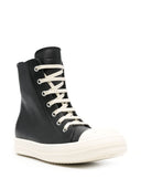 Rick Owens Leather High Top Sneakers