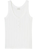 Top di cotone a maglia chiusa