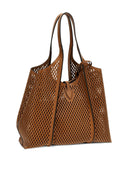 Tod's T Timeless Perforated Leather Medium Tote