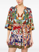 Alice + Olivia Sadie Printed Mini Dress