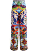 Alice + Olivia Athena Printed Trousers