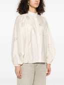 Max Mara Embroidered Cotton Blouse