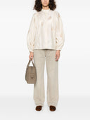 Max Mara Embroidered Cotton Blouse