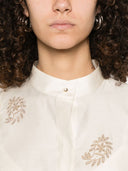 Max Mara Embroidered Cotton Blouse