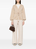Max Mara Pure Cotton Wide Leg Trousers