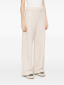 Max Mara Pure Cotton Wide Leg Trousers