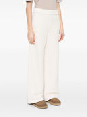 Max Mara Pure Cotton Wide Leg Trousers