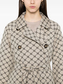 Max Mara der Würfel -Baumwollmischung Jacquard Trench Coat