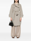 Max Mara der Würfel -Baumwollmischung Jacquard Trench Coat