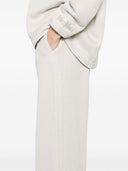 Max Mara Pure Cotton Blend Wide Leg Trousers