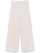 Max Mara Pure Cotton Blend Wide Leg Trousers