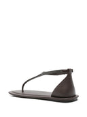 Brunello Cucinelli Leather Thong Sandals