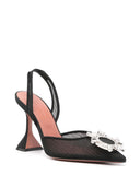 Amina Muaddi Begum Mesh Slingback Pumps