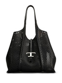 Tod's T Timeless Perforated Leather Medium Tote
